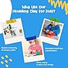 Modeling Clay for Kids - 12 Super Soft & 100% Natural Kids Modeling Clay Doughs Made from Wheat Flour - 100g Per Can of Reusable & Vibrant Kids Clay Modeling Kit for Ages 3+ by Marie’s Kids