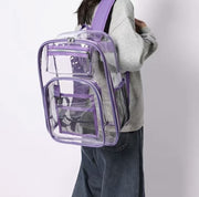 "Heavy Duty Clear Backpack, Clear Choice: The Versatile Large Clear PVC Backpack for Students and Beyond"