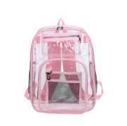 Heavy Duty Clear Backpack, See Through Backpacks Transparent Clear Large SchoolBag For School Work Stadium Security Travel Sporting