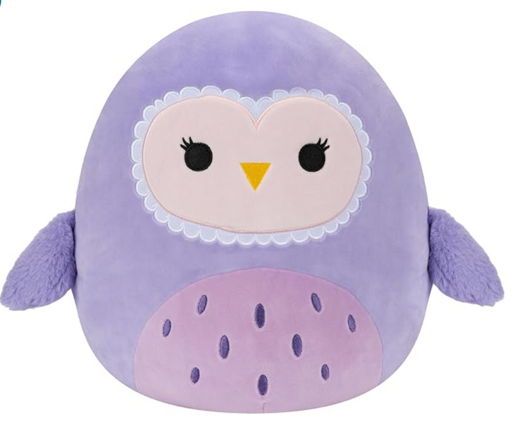 Squishmallows Original 14-Inch Scarlito Purple Barn Owl - Large Ultrasoft Official Jazwares Plush