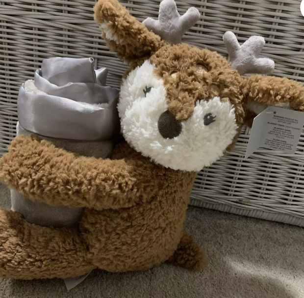 Plush Deer with Blanket