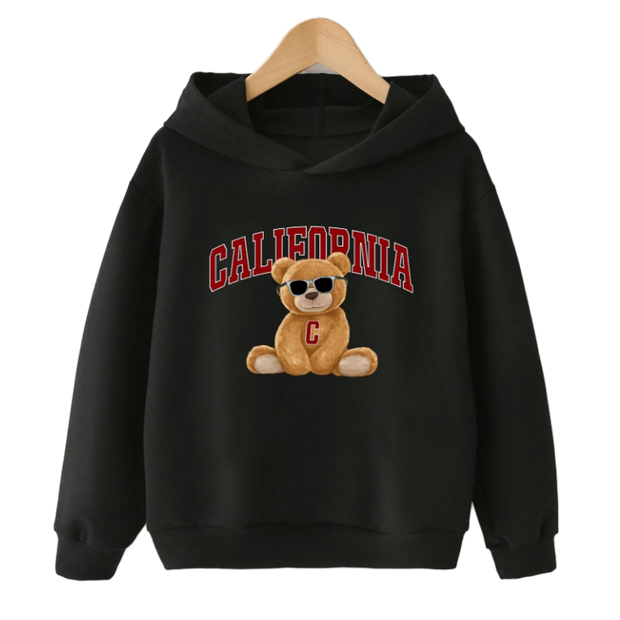 Bear & Letter Graphic Sweatshirt