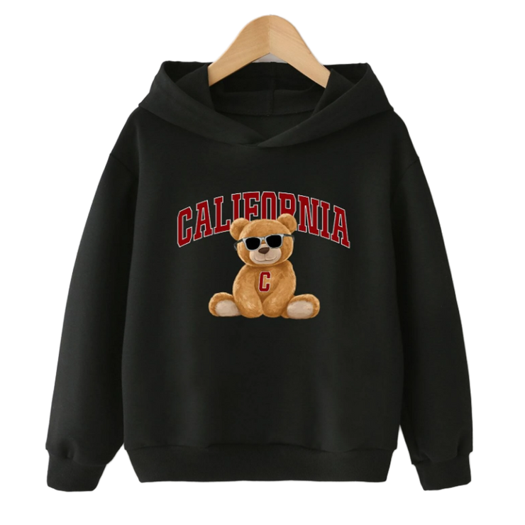 Bear & Letter Graphic Sweatshirt