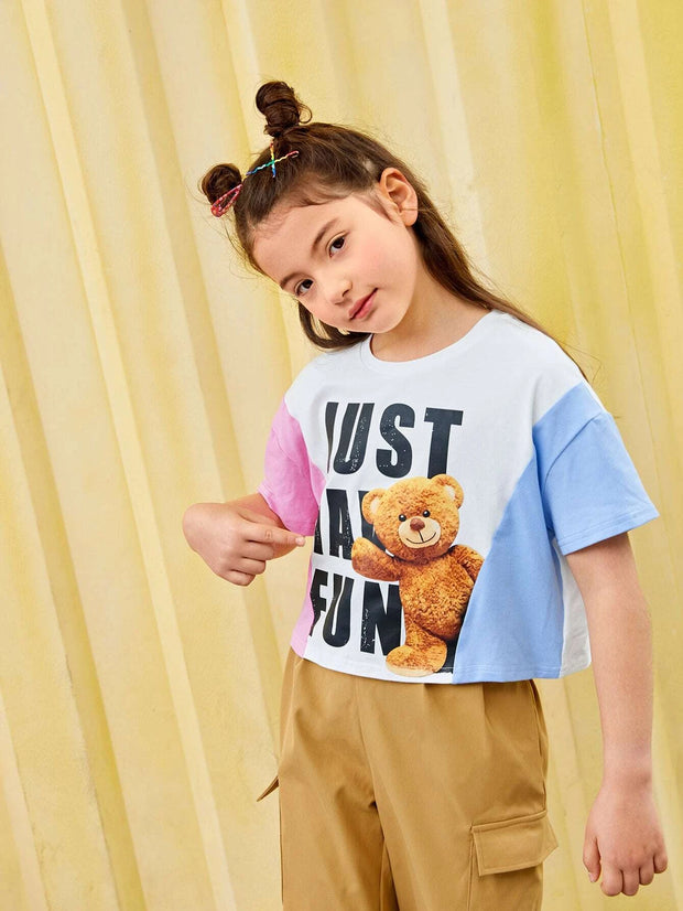 Girl T-Shirt With Bear