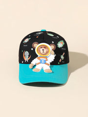 Toddler Boys Cartoon Bear  Baseball Cap
