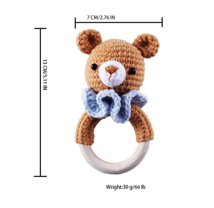 3D Knit Baby Rattle freeshipping - Marie's Kids